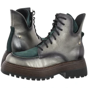 Botki Zielone 07110-09/00-8 (MA1424-b) Maciejka