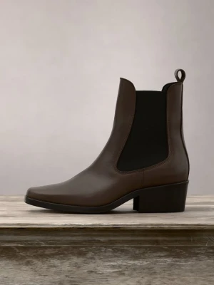 Botki Zign By Zalando ciemnobrązowy