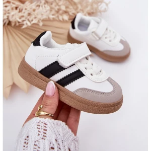 Boto Buty Sportowe Sneakersy Dziecięce Na Rzep Białe Adelina