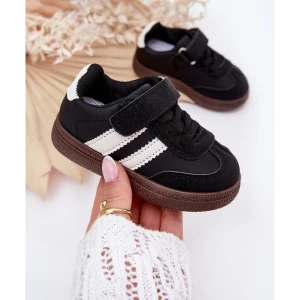 Boto Buty Sportowe Sneakersy Dziecięce Na Rzep Czarne Adelina