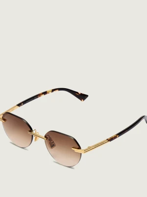 Bottega Veneta Okulary przeciwsłoneczne BV1379S złoty