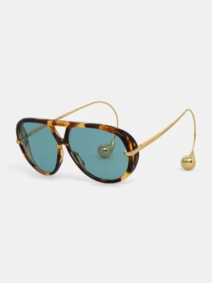 Bottega Veneta okulary przeciwsłoneczne damskie kolor brązowy BV1273S