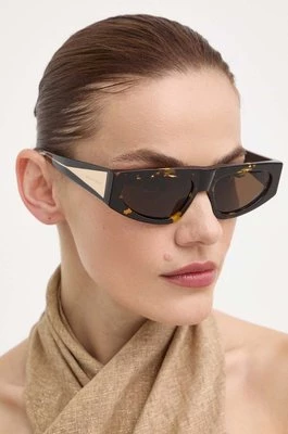 Bottega Veneta okulary przeciwsłoneczne damskie kolor brązowy BV1277S