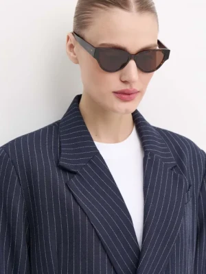 Bottega Veneta okulary przeciwsłoneczne damskie kolor brązowy BV1319S