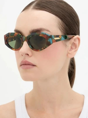 Bottega Veneta okulary przeciwsłoneczne damskie kolor brązowy BV1392S