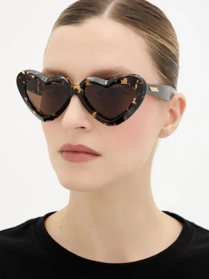 Bottega Veneta okulary przeciwsłoneczne damskie kolor brązowy BV1432S