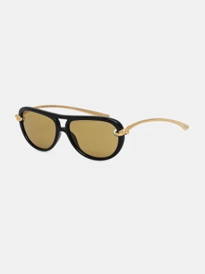Bottega Veneta okulary przeciwsłoneczne damskie kolor czarny BV1418S