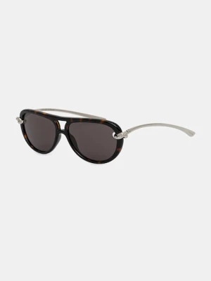 Bottega Veneta okulary przeciwsłoneczne damskie kolor srebrny BV1418S