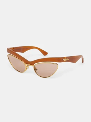 Bottega Veneta okulary przeciwsłoneczne kocie oczy damskie