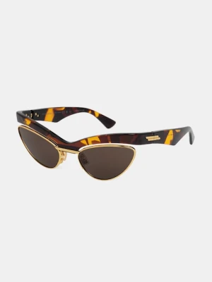 Bottega Veneta okulary przeciwsłoneczne kocie oczy damskie