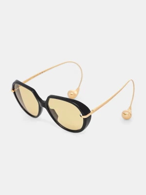 Bottega Veneta okulary przeciwsłoneczne kolor czarny BV1436S