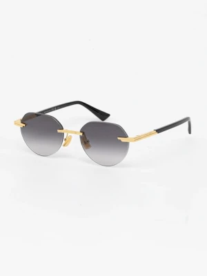 Bottega Veneta okulary przeciwsłoneczne męskie kolor złoty BV1379S