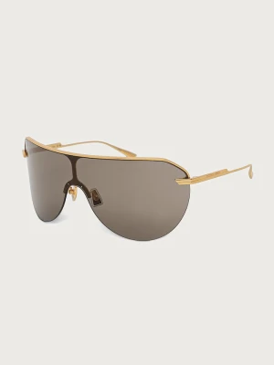 Bottega Veneta okulary przeciwsłoneczne złoty