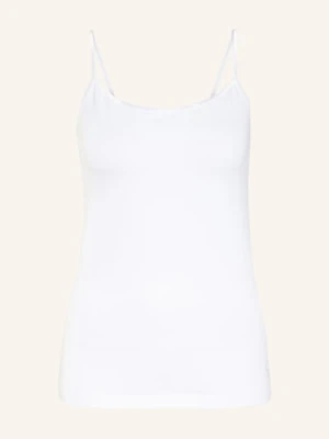 Boviva Top Z Obszyciem Ozdobnymi Kamykami weiss