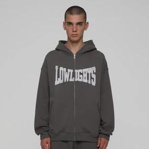 Boxer Zip-Hoodie, markiLow Lights Studios, Bluzy, w kolorze szary, rozmiar: