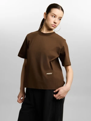 Boxing t-shirt boxy damski brązowy Klasyk