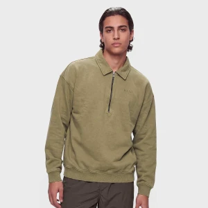 Boxy Polo Sweat Halo zielony