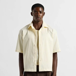 Boxy Shortsleeve Shirt Burocs żółty