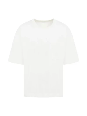 Boxy T-shirt w Kredowym Białym Lemaire