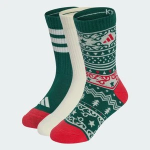 BOŻONARODZENIOWE SKARPETY DLA DZIECI, 3 PARY W OPAKOWANIU Adidas