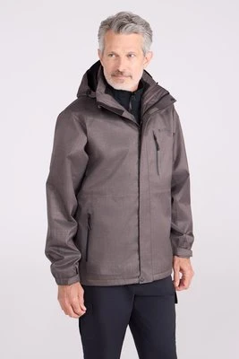 Bracken II Extreme - wodoodporna kurtka 3 w 1 - Medium Grey Mountain Warehouse