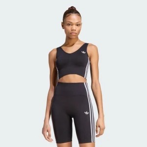Braletka Essentials 3 Stripes Seamless Adidas czarny