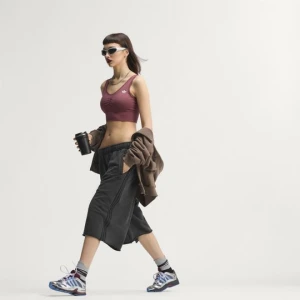 Braletka Essentials Seamless Adidas Burgundy