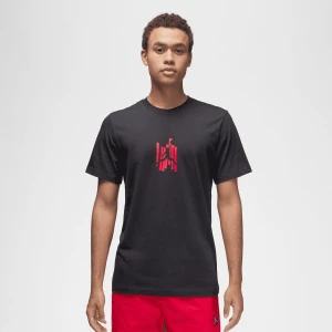 Jordan Brand Graphics Short Sleeve Crew mężczyźni T-Shirty i Polo czarny rozmiar Odzież