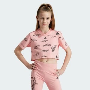 Brand Love Cropped T-Shirt Kids Adidas