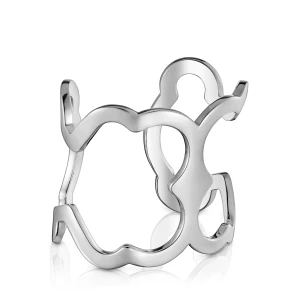 Bransoleta Xl Ze Stali Z Sylwetką Misia Tous Carrusel - Tous Rozmiar