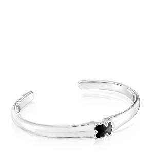 Bransoleta Ze Srebra Z Motywem Misia 10 Mm Z Onyksu Tous Icon Color - Tous Rozmiar