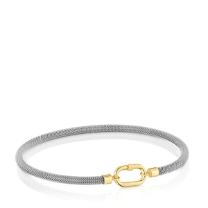 Bransoleta Ze Stali I 14-Karatowego Złota Tous Unlock - Tous Rozmiar