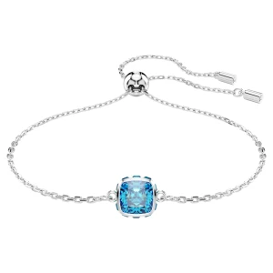 Bransoletka Birthstone, Szlif kwadratowy, Grudzień, Niebieska, Powłoka z rodu Swarovski