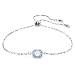 Bransoletka Chroma, Szlif prostokątny, Niebieska, Powłoka z rodu Swarovski