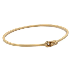 Bransoletka Coach Interlock Pave C Bangle Bracelet 37440615GLD710 Złoty