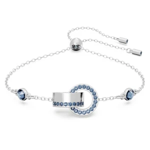 Bransoletka Dextera, Zazębiająca się pętla, Niebieska, Powłoka z rodu Swarovski