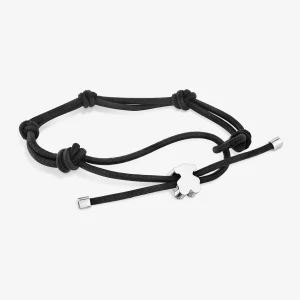 Bransoletka Elastyczna Czarna Ze Srebrnym Misiem Sweet Dolls - Tous Rozmiar