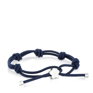 Bransoletka Elastyczna Niebieska Ze Srebrnym Kwiatem Sweet Dolls - Tous Rozmiar