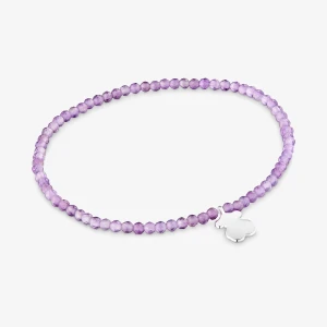 Bransoletka Elastyczna Z Ametystami I Srebrnym Misiem Tous Motifs - Tous