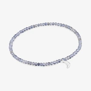 Bransoletka Elastyczna Z Iolitami I Srebrnym Księżycem Tous Motifs - Tous