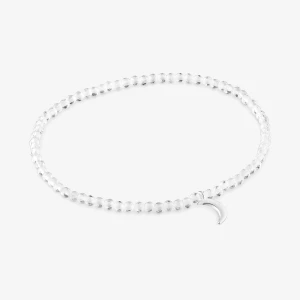 Bransoletka Elastyczna Z Kryształem Górskim I Srebrnym Księżycem Tous Motifs - Tous