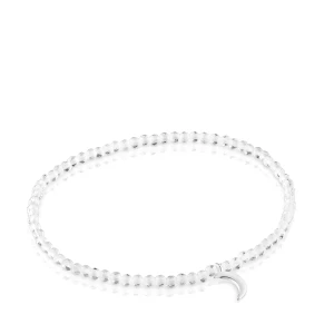 Bransoletka Elastyczna Z Kryształem Górskim I Srebrnym Księżycem Tous Motifs - Tous