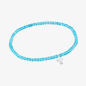 Bransoletka Elastyczna Z Neonowym Apatytem I Srebrnym Krzyżem Tous Motifs - Tous Rozmiar