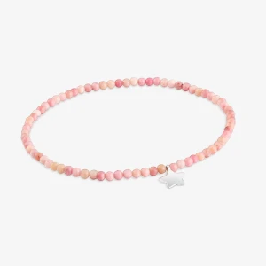 Bransoletka Elastyczna Z Różowym Opalem I Ze Srebra Gwiazdką Tous Motifs - Tous