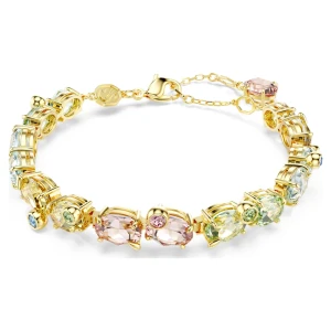 Zdjęcie produktu Bransoletka Gema, Szlify różnorodne, Różnokolorowa, Powłoka w odcieniu złota Swarovski