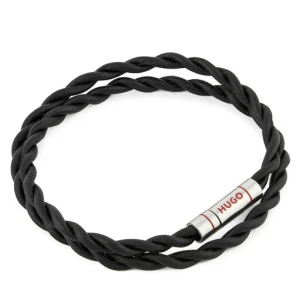 Bransoletka HUGO 50552596 Czarny