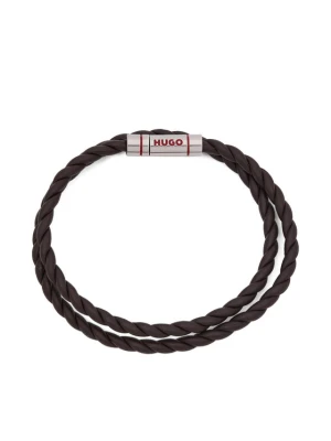 Bransoletka HUGO E-Doublebraid4 50552596 Brązowy