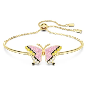 Bransoletka Idyllia, Motyl, Różnokolorowa, Powłoka w odcieniu złota Swarovski