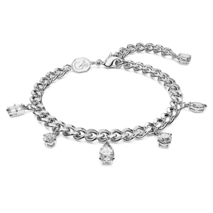 Bransoletka Imber, Szlify różnorodne, Biała, Powłoka z rodu Swarovski