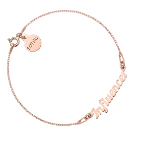 Bransoletka Influencer z różowego złota SOTHO